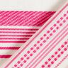 Baumwollstoff gestickte Streifen – wollweiss/pink,  thumbnail number 4