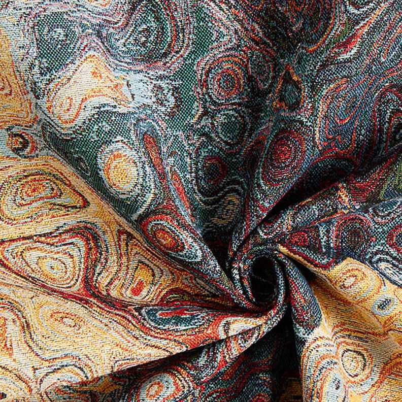 Jacquard Gobelin Abstrakte Kunst – blau/rot/gelb, image number 3