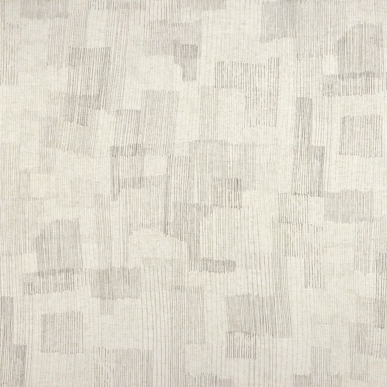Gardinenstoff Leinen-Mix unregelmäßige Streifen – grau/natur, image number 1
