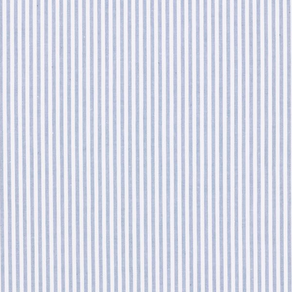 Baumwollpopeline Streifen, garngefärbt – jeansblau/weiss
