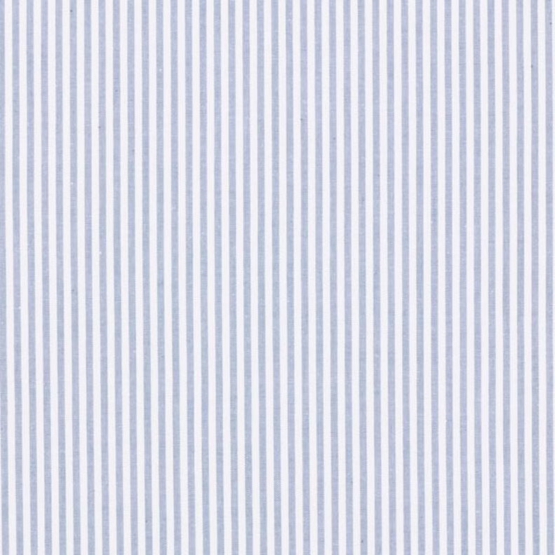 Baumwollpopeline Streifen, garngefärbt – jeansblau/weiss,  image number 1