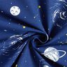 Dekostoff Canvas Glow in the Dark Planetarium – marineblau,  thumbnail number 3