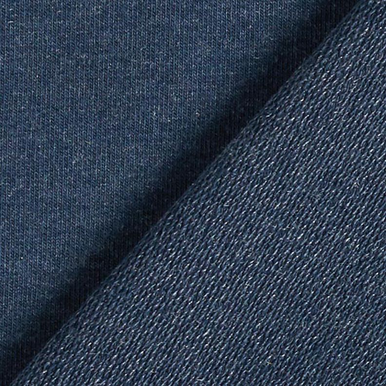 French Terry Fein Melange – marineblau/grau, image number 5