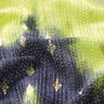 Strickspitze Batik und Goldrauten – marineblau/neongelb,  thumbnail number 2