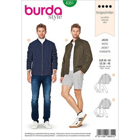 Herrenjacke | Burda 6351 | 46-56, 