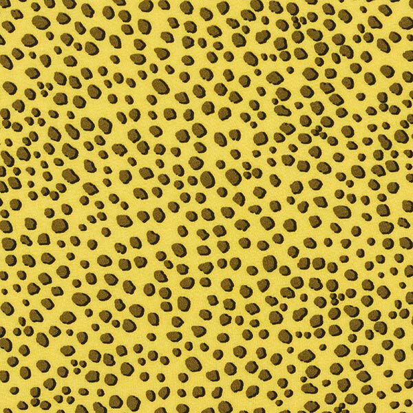Viskosestoff Gepardenprint – gelb | Reststück 50cm