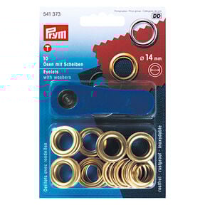 Ösen und Scheiben [Ø 14 mm] | Prym – gold metallic, 