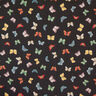 Dekostoff Gobelin Schmetterlingsschwarm – schwarz,  thumbnail number 1