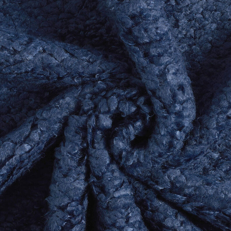 B-Ware Lederimitat mit Kunstfell Abseite Uni – schwarz/marineblau,  image number 4