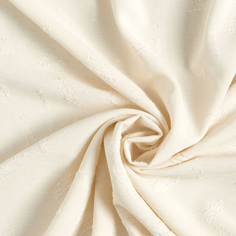 Jacquard Dobby Streifen – wollweiss, image number 4