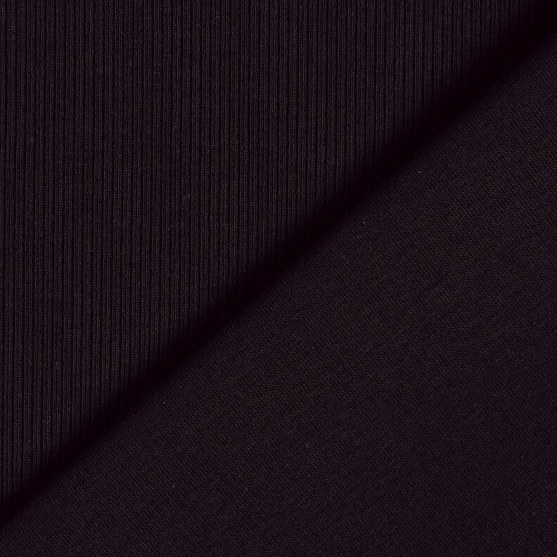 Rippenjersey feine 2-1-1-1 Rippen – schwarz,  image number 3