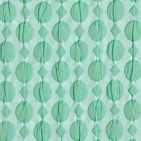 Cloqué Punkte und Rauten – salbei/eisblau, 