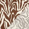 Viskose-Leinen-Mix Zebramuster – wollweiss/maronenbraun,  thumbnail number 4