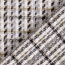 Grober Mantelstoff Glitzergarn Karo – weiss/beige,  thumbnail number 5