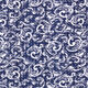 Georgette Ausbrennerkaro Jugendstilmuster – marineblau,  thumbnail number 1