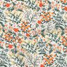 Musselin/ Doppel-Krinkel Gewebe Blumenwiese Digitaldruck | Poppy Fabrics – wollweiss/pfirsichorange,  thumbnail number 2