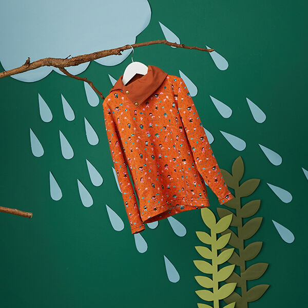 Baumwolljersey Drachenflug Digitaldruck | PETIT CITRON – orange – Muster, image number 8