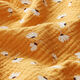 Baumwoll-Musselin Margeriten – currygelb,  thumbnail number 2