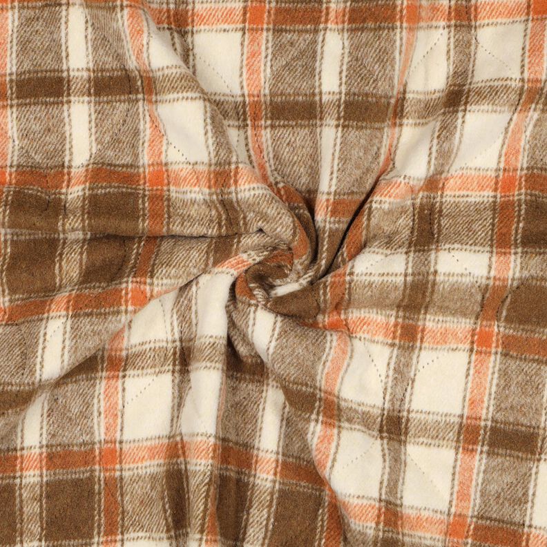 Steppstoff Flanell Karo | Poppy Fabrics – beige, image number 4