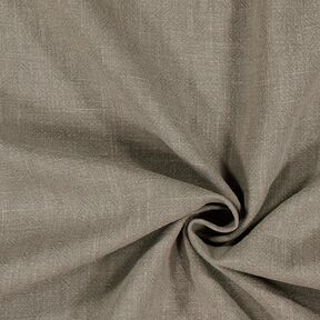 Leinenstoff Ramie-Mix stonewashed, schwere Qualität – dunkeltaupe, 