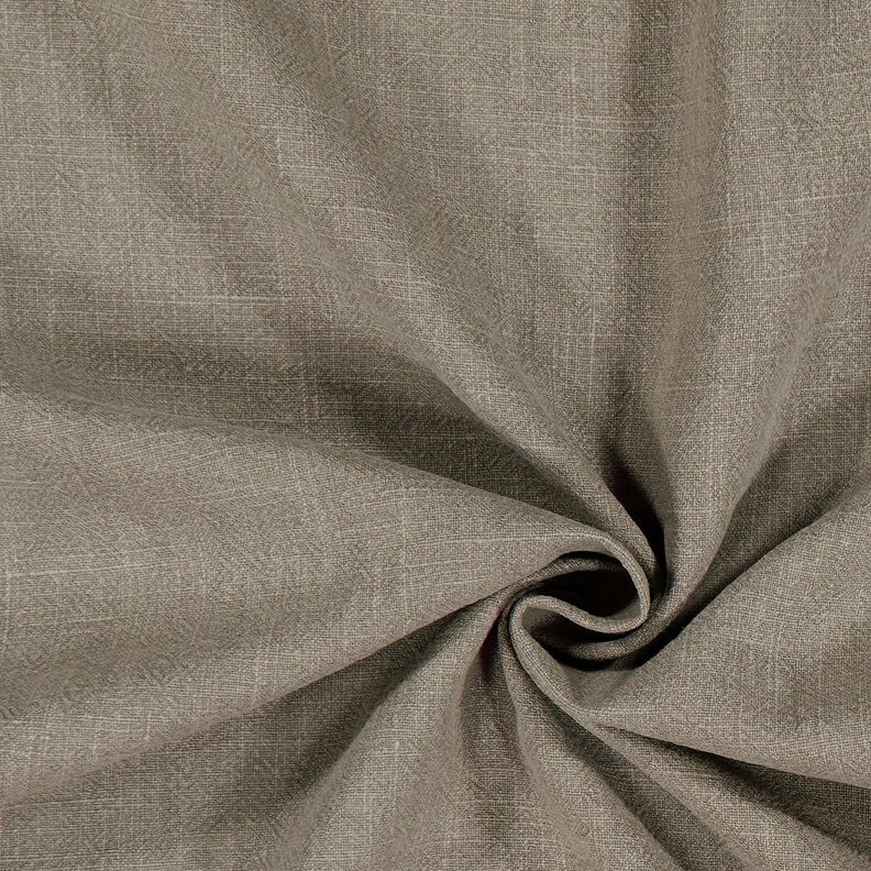 Leinenstoff Ramie-Mix stonewashed, schwere Qualität – dunkeltaupe, image number 1
