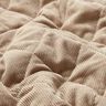 Steppstoff Cord mit Fellabseite Rauten – taupe,  thumbnail number 3