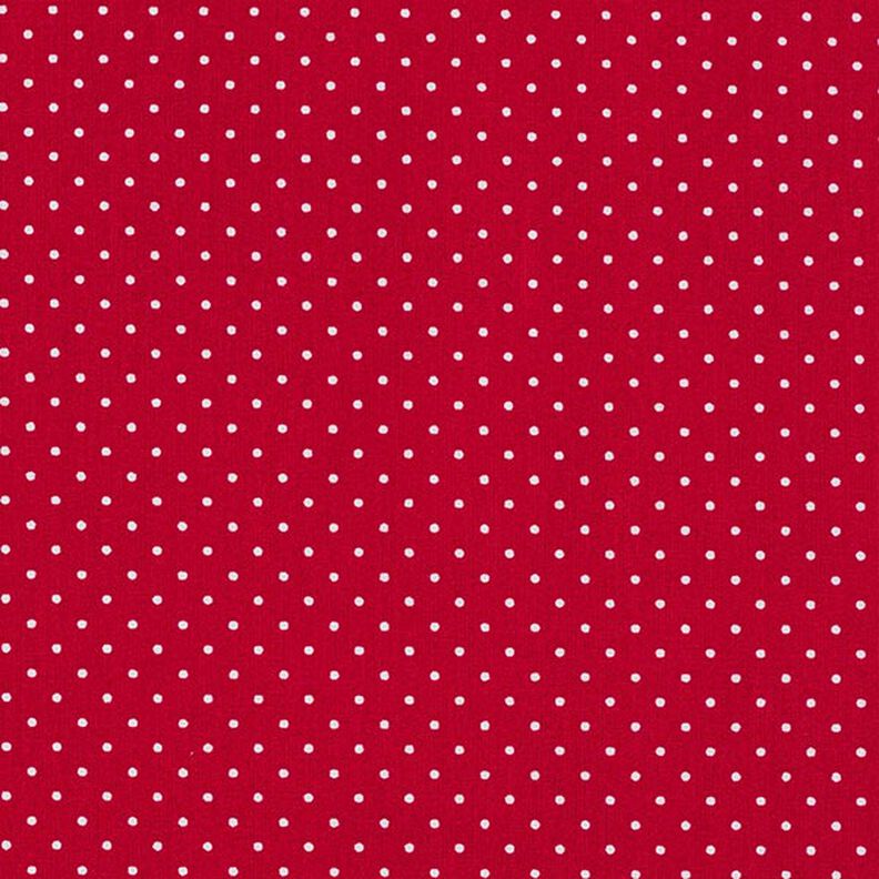 Beschichtete Baumwolle kleine Punkte – rot,  image number 1