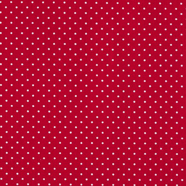 Beschichtete Baumwolle kleine Punkte – rot | Reststück 100cm