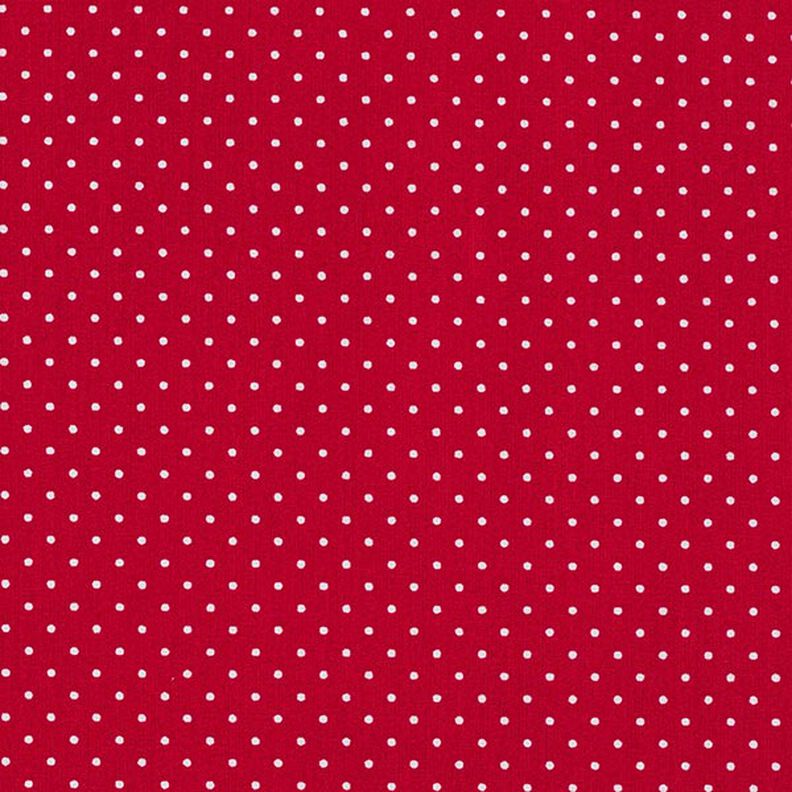 Beschichtete Baumwolle kleine Punkte – rot,  image number 1