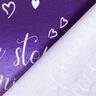 French Terry Sommersweat Never stop Dreaming | Glitzerpüppi – lila/aubergine,  thumbnail number 4