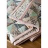 Dekostoff Halbpanama Quilt-Optik Blumen – pastellflieder/wollweiss,  thumbnail number 6
