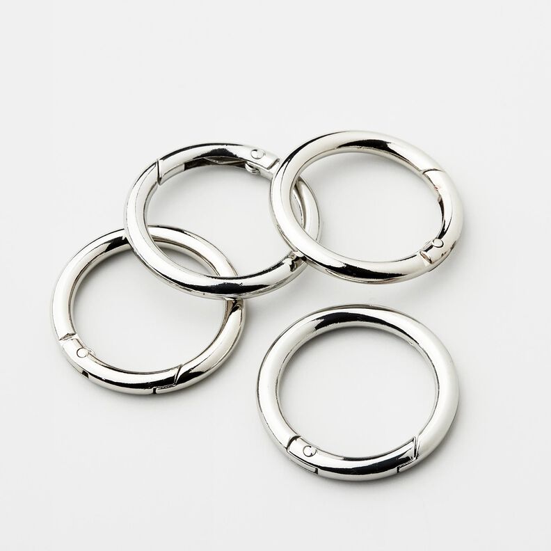 O-Ringe [4 Stk. | Ø 32 mm] – silber metallic,  image number 1