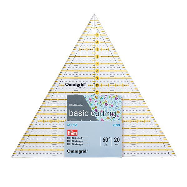 Patchwork-Lineal 60° Dreieck Multi [ Maße:  20 cm  ] | Prym,  image number 2