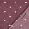 Teddyplüsch bestickte Blümchen | Poppy Fabrics – dunkelaltrosa,  thumbnail number 4