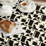 Dekostoff Jacquard abstrakte Struktur – schwarz/wollweiss,  thumbnail number 8