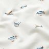 GOTS Baumwolljersey Retro Flugobjekte Digitaldruck – elfenbein,  thumbnail number 2