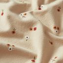 Baumwolljersey mini-Blümchen – sand, 