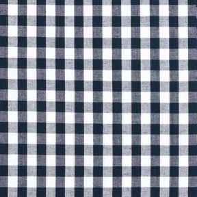 Baumwollstoff Vichykaro 1 cm – schwarzblau/weiss, 