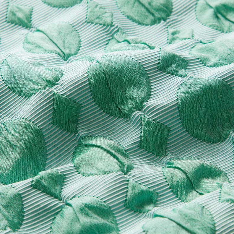 Cloqué Punkte und Rauten – salbei/eisblau,  image number 2