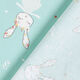 Cretonne verträumter Hase – aquablau,  thumbnail number 4