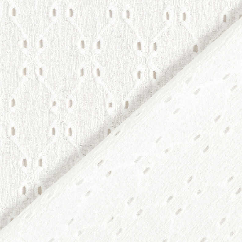 Krinkel Jersey Lochstickerei – weiss,  image number 5