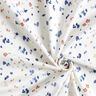 GOTS Baumwolljersey Aquarelltupfen Digitaldruck – weiss/indigo,  thumbnail number 3