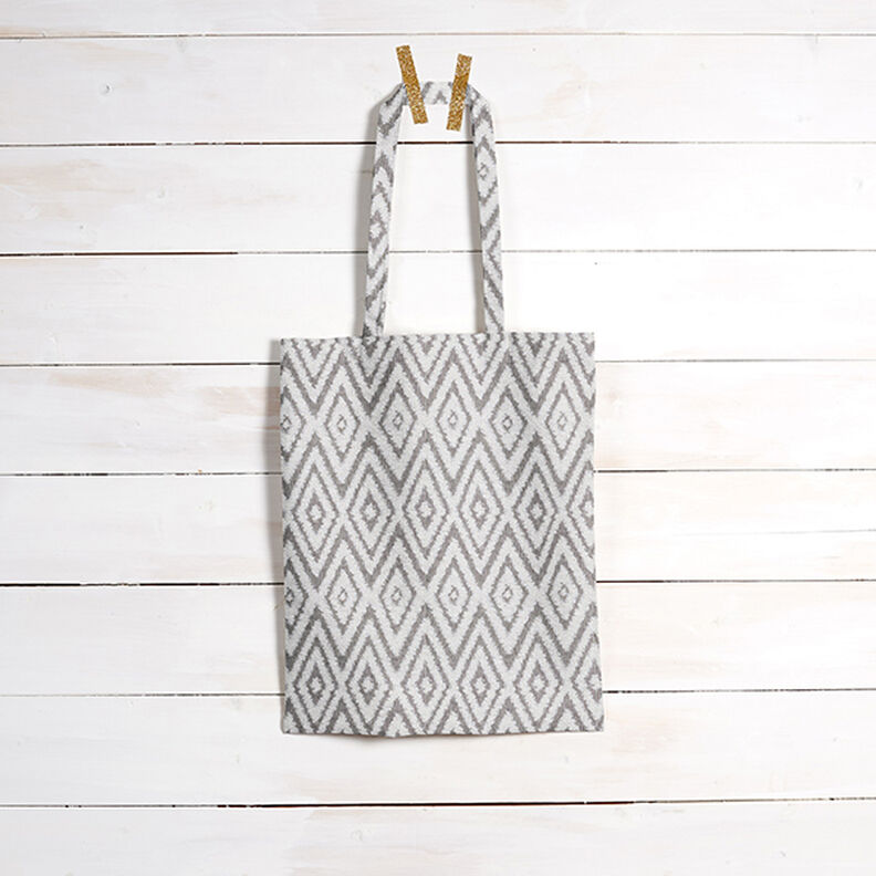 Outdoorstoff Jacquard Ethno – grau,  image number 7