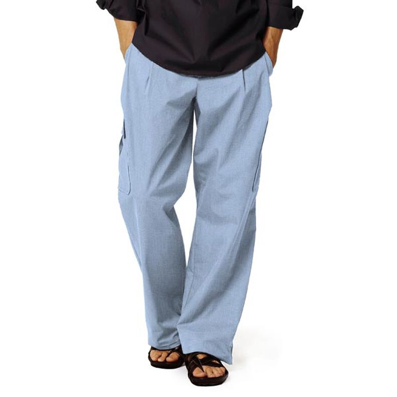 Stretch Leinenstoff Mix – jeansblau,  image number 7
