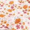 Musselin/ Doppel-Krinkel Gewebe Blumenwiese – elfenbein/pfirsichorange,  thumbnail number 2