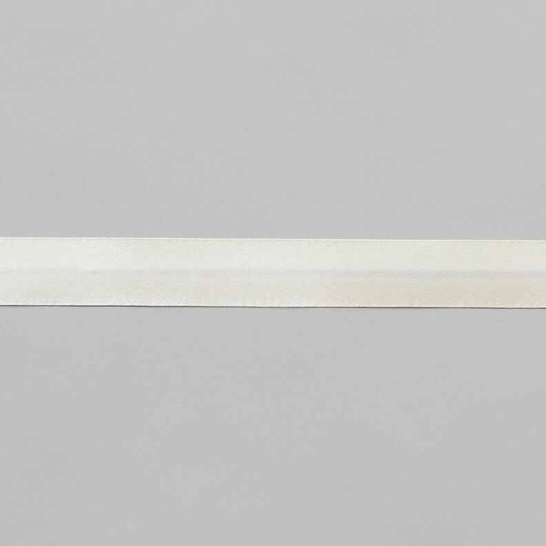 Schrägband Satin [20 mm] – wollweiss,  image number 1