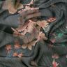 Chiffon Blumenwiese – schwarz | Reststück 90cm,  thumbnail number 2