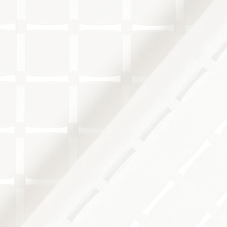 Futtertaft Jacquard Karo mit Glanzeffekt – weiss, image number 4