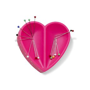 Magnet-Nadelkissen Herz [ Maße:  80  x 80  x 26 mm  ] | Prym Love – pink, 