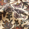 Viskose Satin Paisley Blumen – cashew,  thumbnail number 2